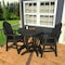 Highwood Usa Hamilton 3pc Round Counter Height Outdoor Patio Furniture Dining Set AD-CNA36-BKE - alternate 3